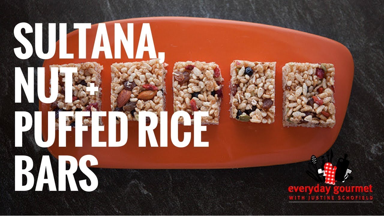 Sultana, Nut and Puffed Rice Bars | Everyday Gourmet S6 E27