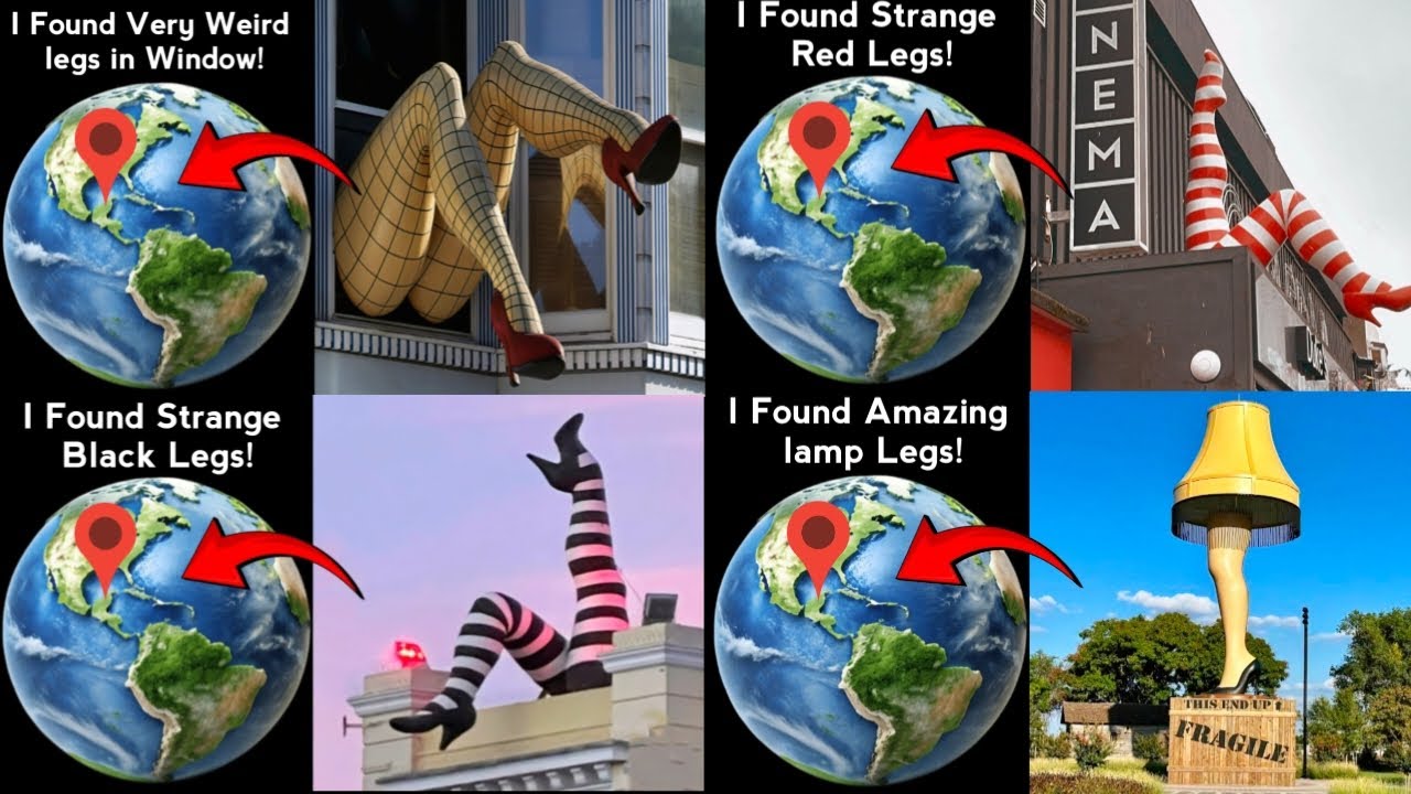 😱😶‍🌫️I Found Amazing 4 Strange legs in google maps and google earth #map #earth #hrbro76 