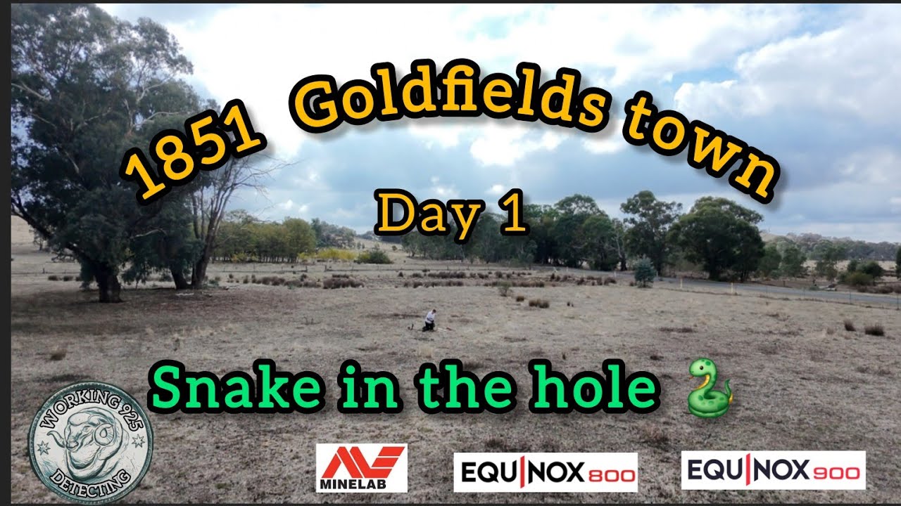 #34 metal detecting an 1851 gold field town for coins and relics