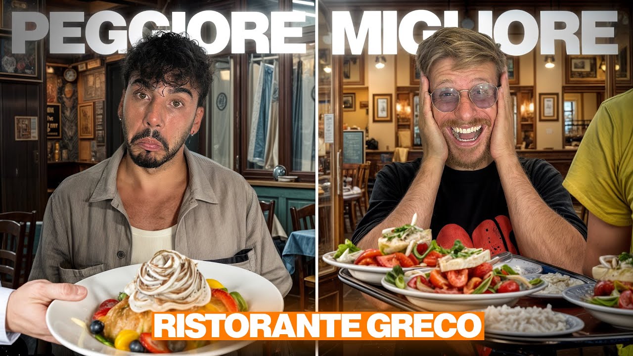 MIGLIORE vs PEGGIORE RISTORANTE GRECO SU JUST - ODDIO QUESTA VOLTA DADDA RIMANE TOTALMENTE SCONVOLTO