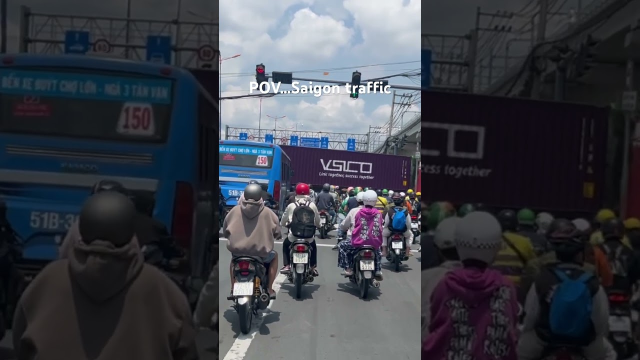Saigon is well known for its heavy traffic - but it just works 