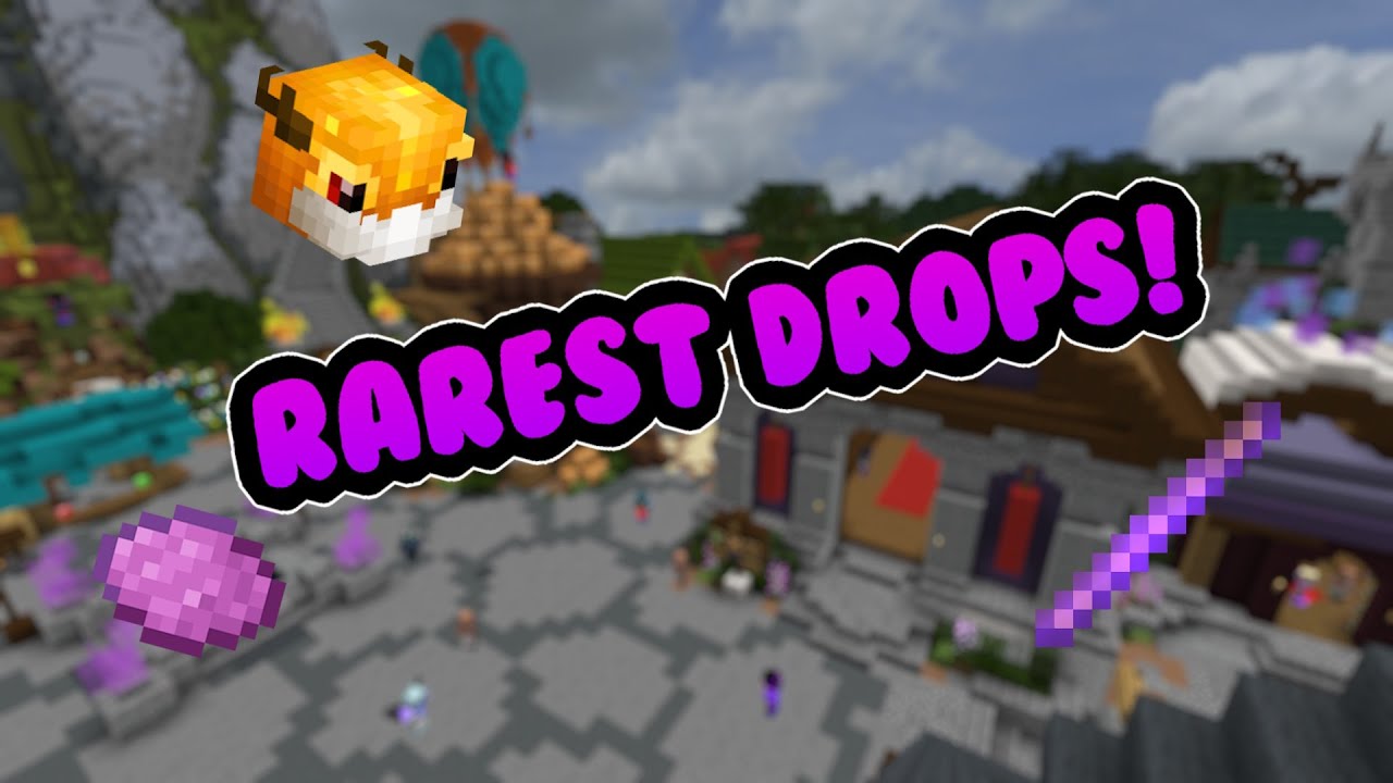 The RAREST DROPS in Hypixel Skyblock...