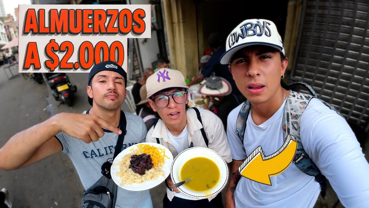 Probamos ALMUERZOS a 2.000 PESOS EN Medellín ft.@Sin rol especifico @Elunicosebass