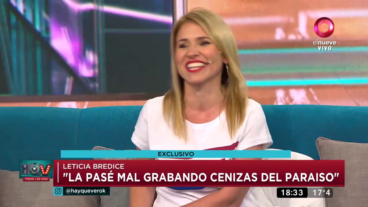 Leticia Brédice: 'La pase mal grabando Cenizas del Paraíso'