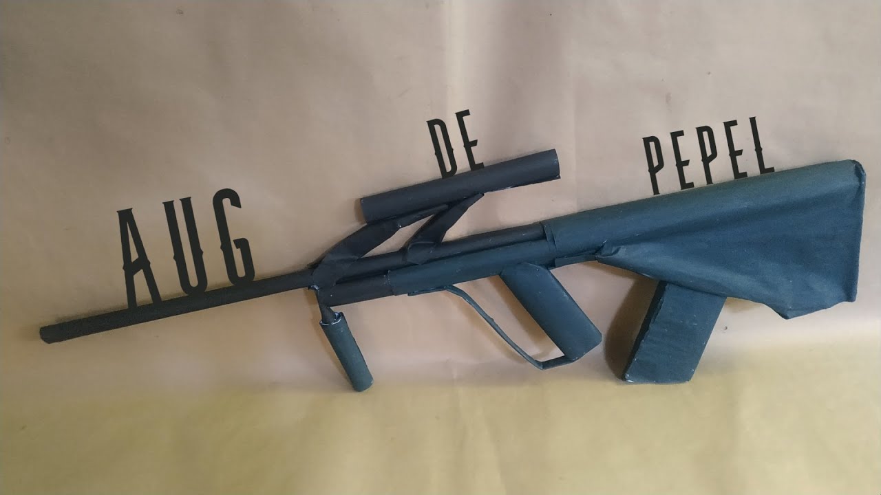 Como hacer una AUG (fusil) de papel