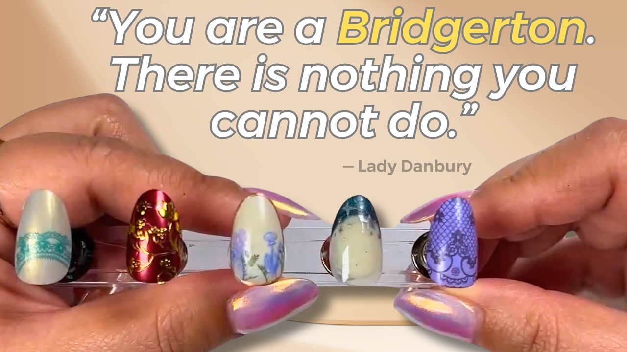 Bridgerton Show Regency Inspired Nail Art Ideas 👑 | 1-Minute Maniology