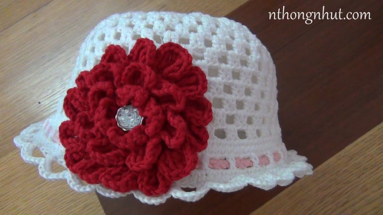 How to Crochet hat tutorial (Eng sub) I Hướng dẫn cách móc nón len nữ