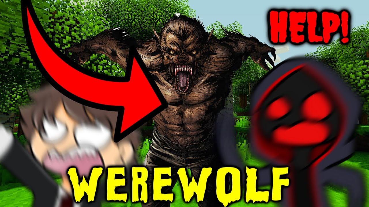 Minecraft- SCARY ENCOUNTER WITH A WEREWOLF IN OUR SCP BASE (WE WERE AFRAID)
