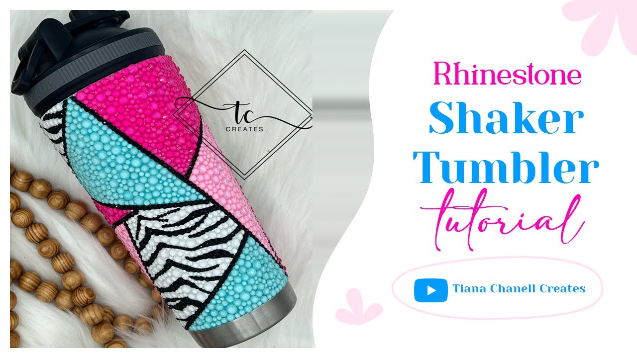 Rhinestone Shaker Tumbler Tutorial Part 2: Rhinestoning