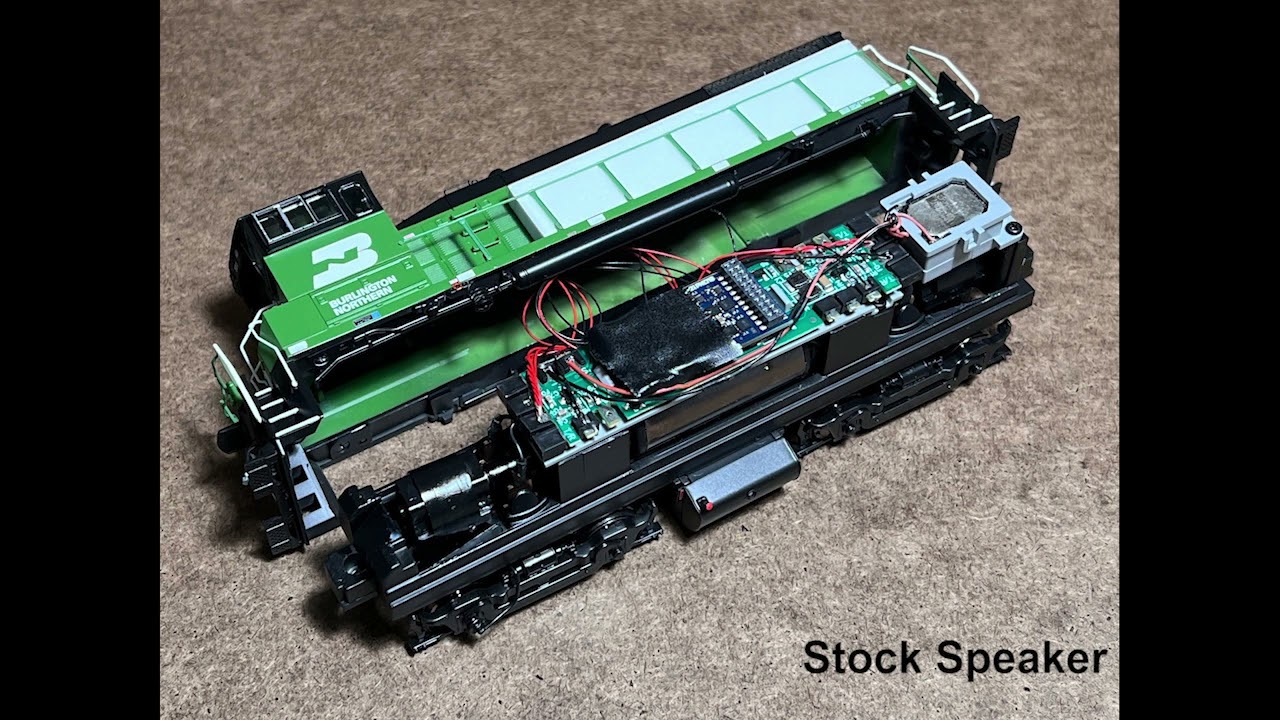 Athearn RTR SW1500 DCC-Sound Speaker Upgrade Comparison by Scale Sound Systems