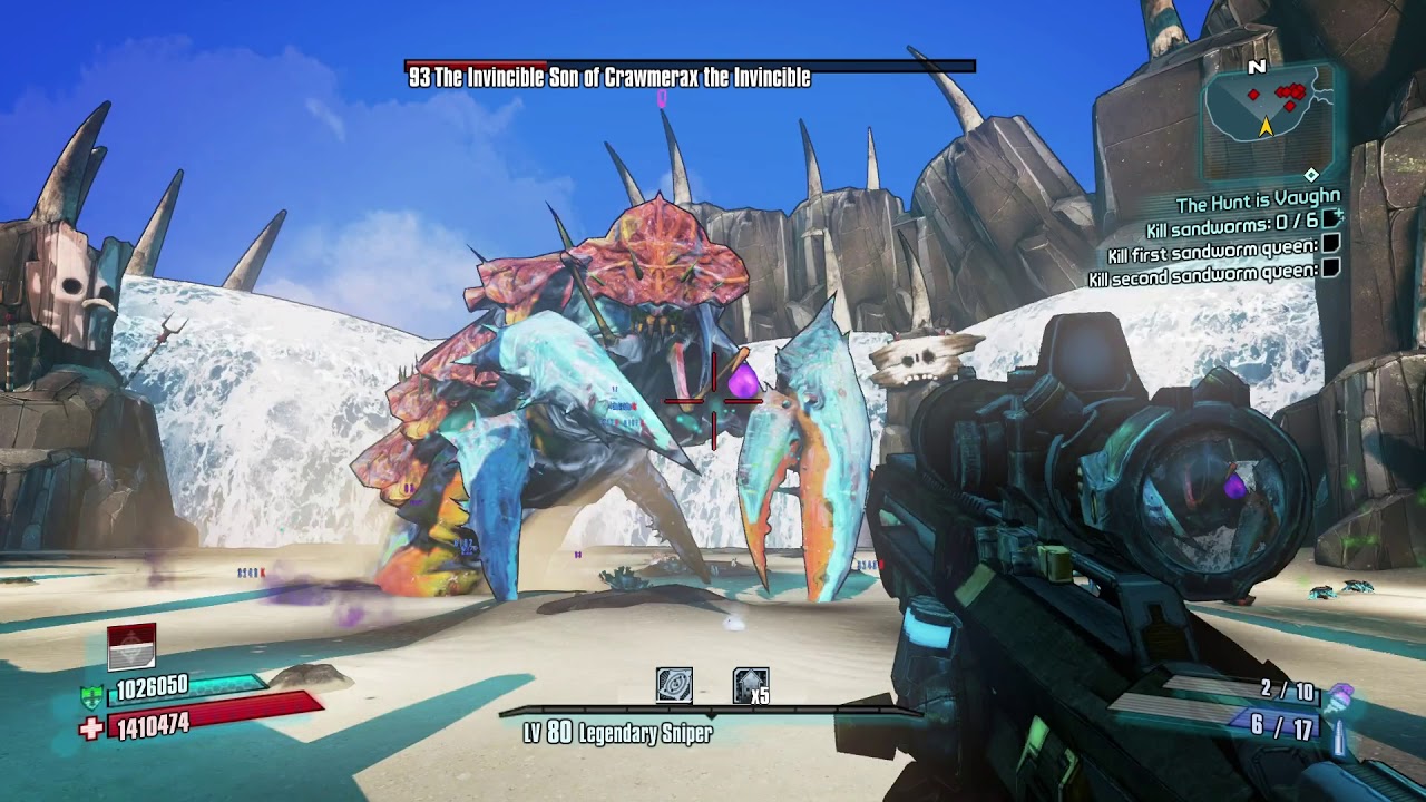 Borderlands 2 Zer0 vs Son of Crawmerax Raid OP10