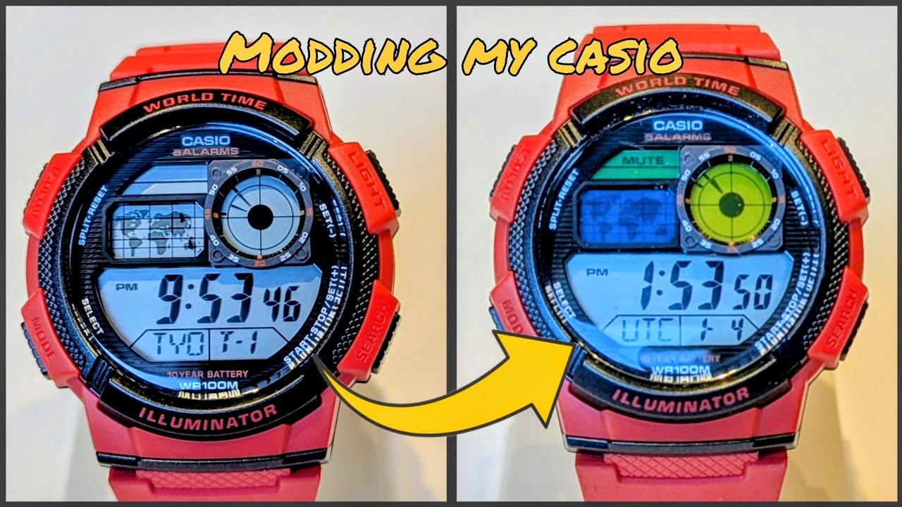 Модификация/модернизация дисплея ретро-часов Casio