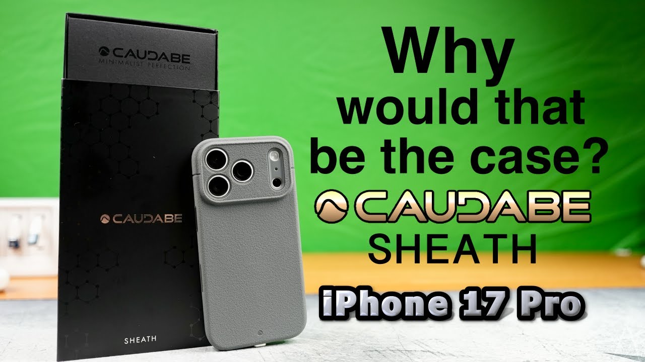 Чехол CAUDABE для iPhone 17 Pro (идеальный минималистичный тест на удобство использования!). Поче...