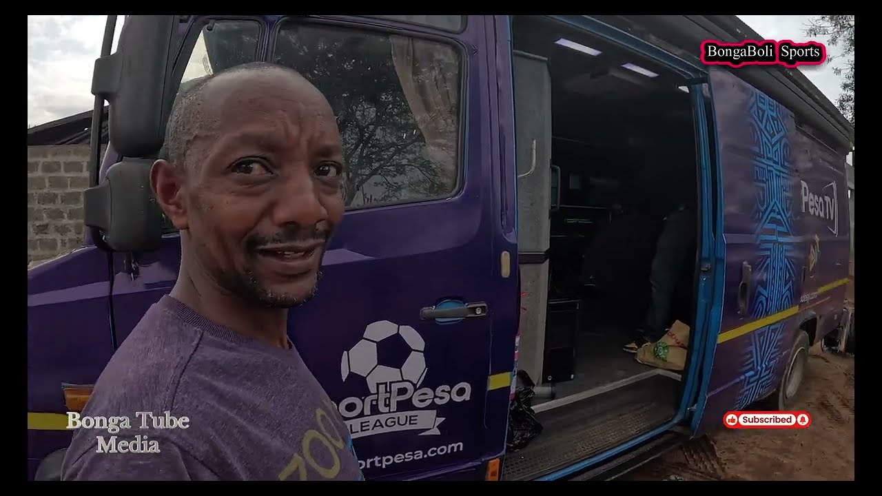 Tv crew efforts ahead of a live football production stream. One on one with players after the game.