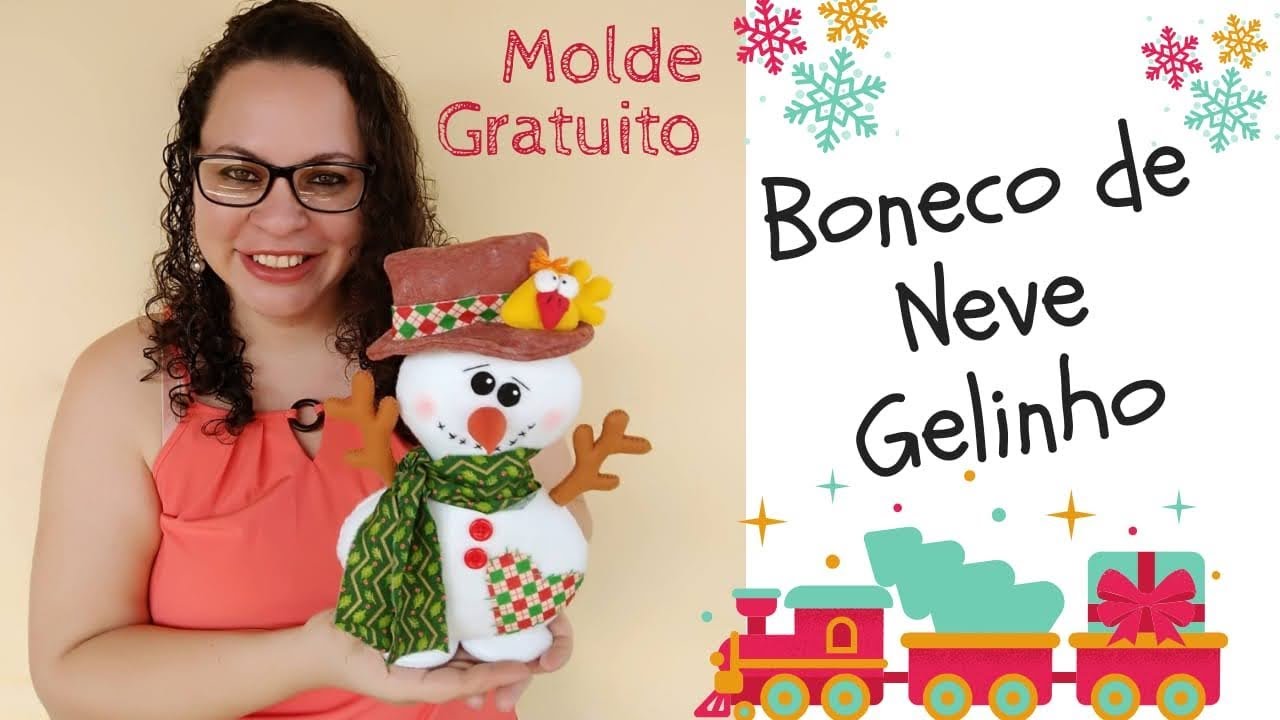 Boneco de Neve Gelinho - Molde no Instagram