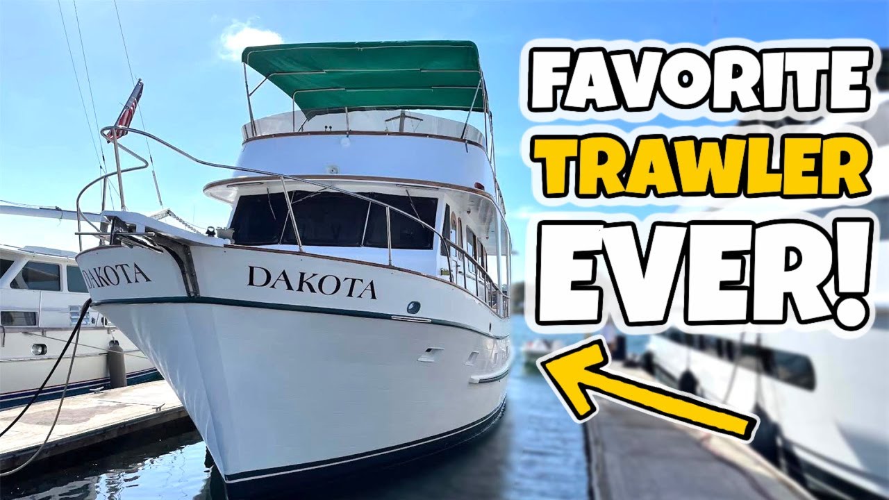 TRAWLER TOUR! Full WALKTHROUGH of SPECTACULAR 61-foot Davis Trawler Yacht