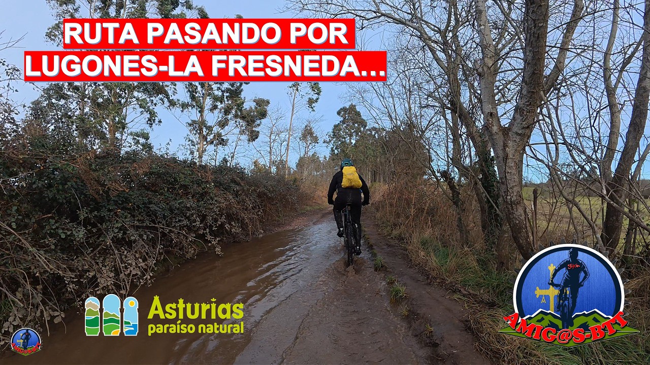 MTB CON E BIKE PASANDO POR LUGONES - URBA. LA FRESNEDA ......