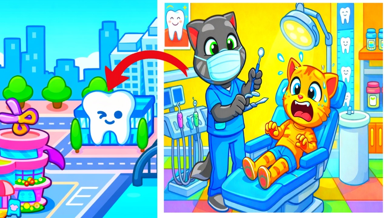 Dental Clinic and Fashion Design in Talking Tom & Friends: World 🌎 | Unlock All Secret Locations 🦷🦷🦷