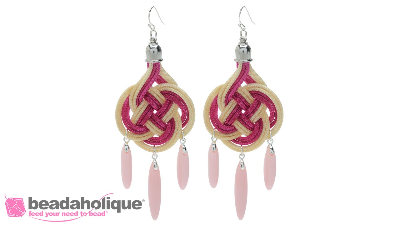 How to Make Chandelier Earrings with Chinese Knotting Cord