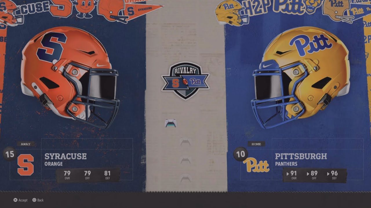 #15 Syracuse vs #10 Pittsburgh WK12 2030 AI vs AI