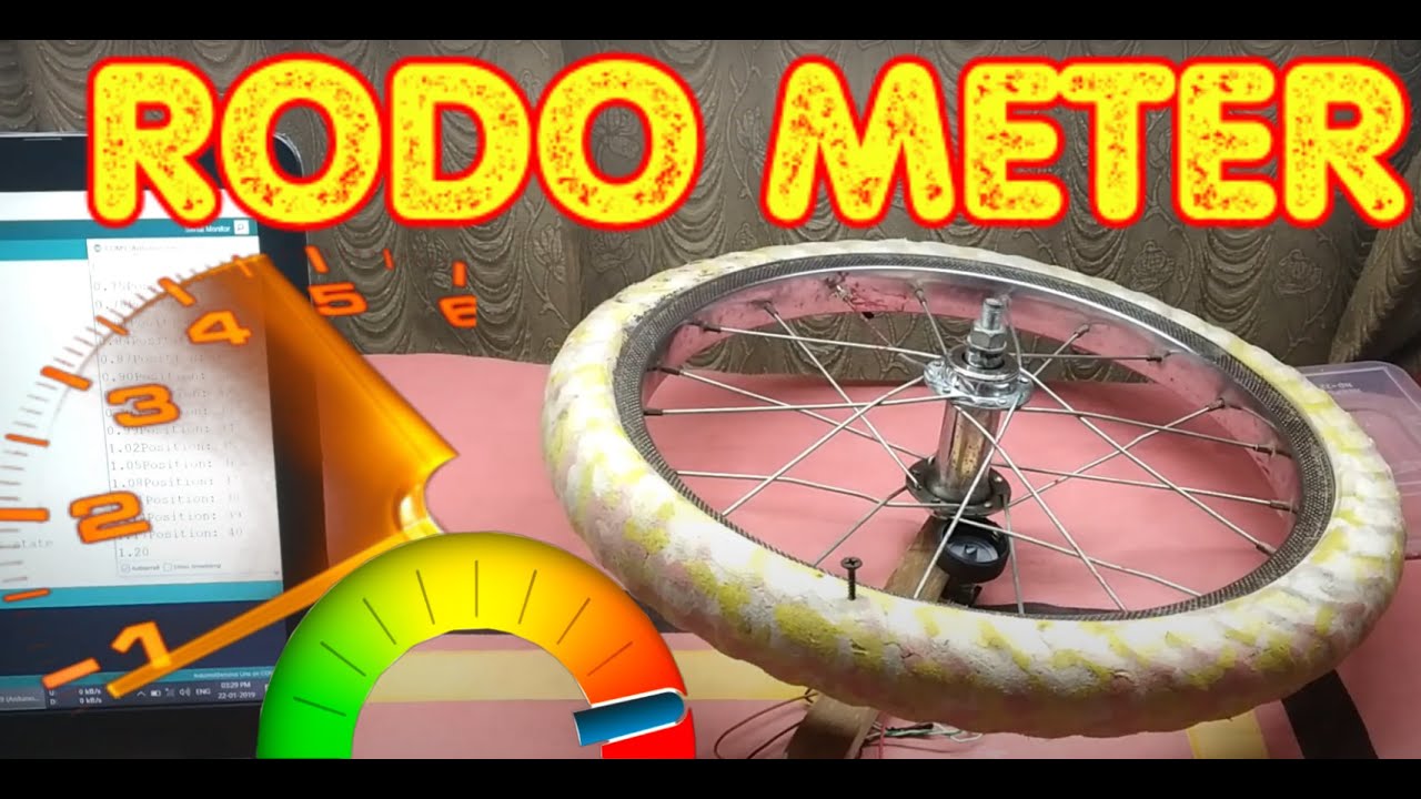 How to make distance measuring device(rodometer)  using encoder and Arduino | Experimentalist.