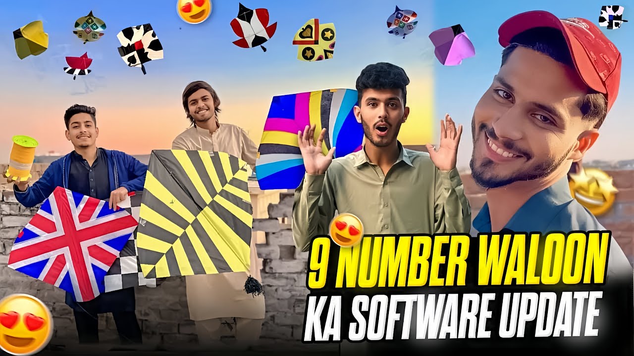 Kite Flying with Tallal noor 😍 9 number walooo k software update krdiya 🥵 || Kite Videos || Basant