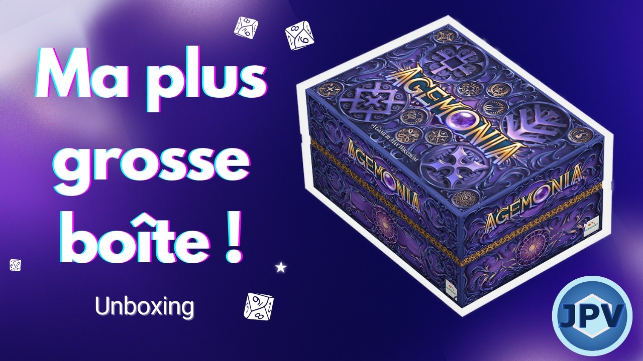 Un jeu énorme ? - Unboxing de Agemonia (FR)