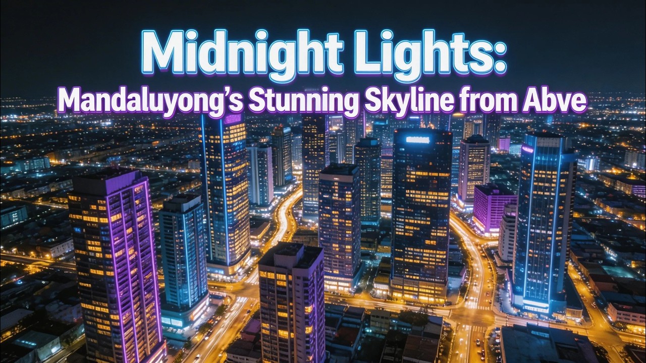 MANDALUYONG AT NIGHT 🌃 You Won&rsquo;t Believe This View! (Drone 4K)