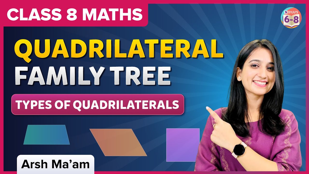 Types of Quadrilaterals | All Properties on your finger tips | Quadrilateral Family Tree