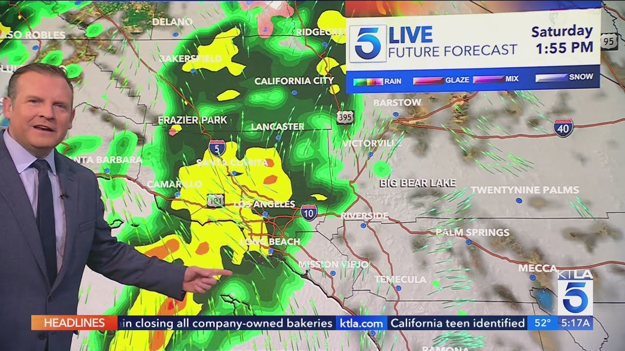 Friday storm on track to bring more rain to Southern California