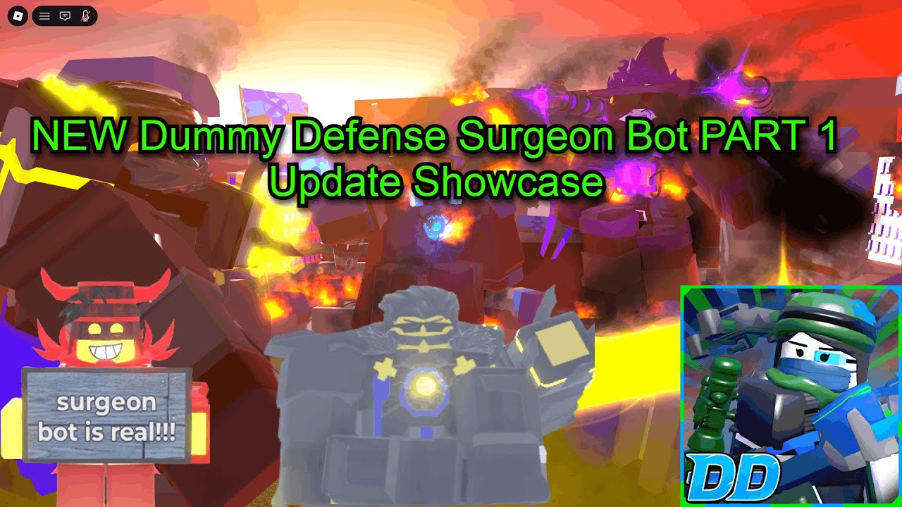 NEW Dummy Defense Surgeon Bot PART 1 Update Showcase