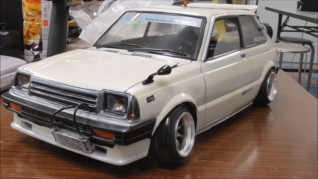 PLUSDサーキット　Yさん ニューボディ　 Toyota スターレット KP61 RWD DRIFT RC