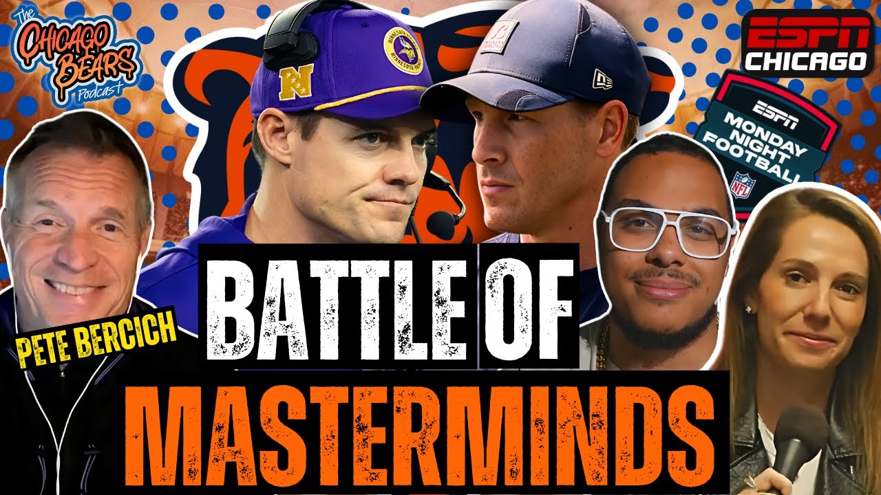 Bears vs Vikings MNF Preview: Can Ben Johnson Outshine O’Connell? | w/Pete Bercich & Courtney Cronin