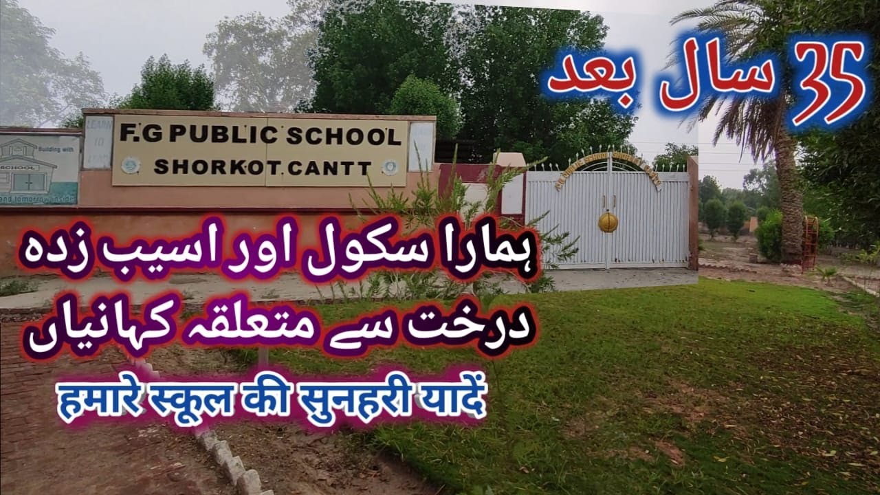Our School | F G Public School Shorkot Cantt. | Golden memories | School vlog | touseefadeel vlog