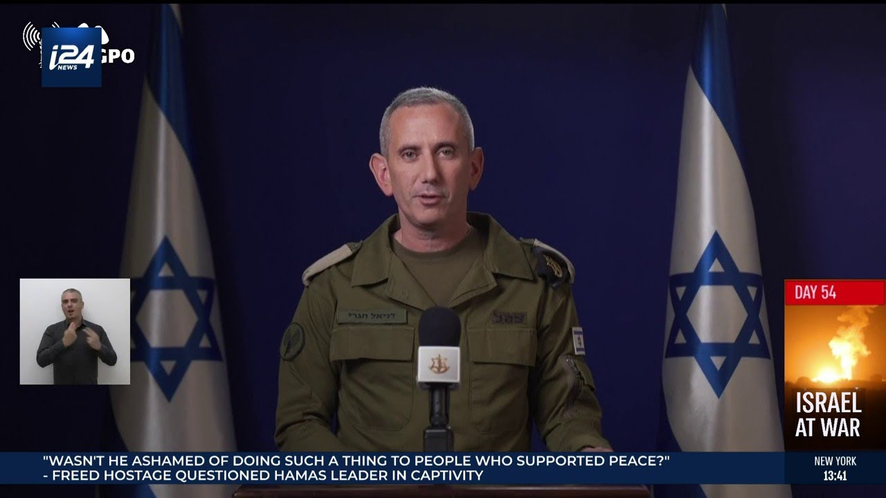 The IDF Spokesperson gives his nightly briefing as first truce extension set to end tonight