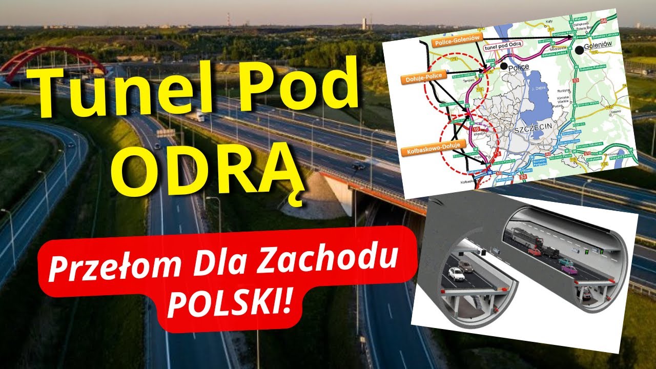 To Będzie NAJDŁUŻSZY Tunel Drogowy w Polsce! Tunel Pod Odrą i Zachodnia Obwodnica Szczecina!
