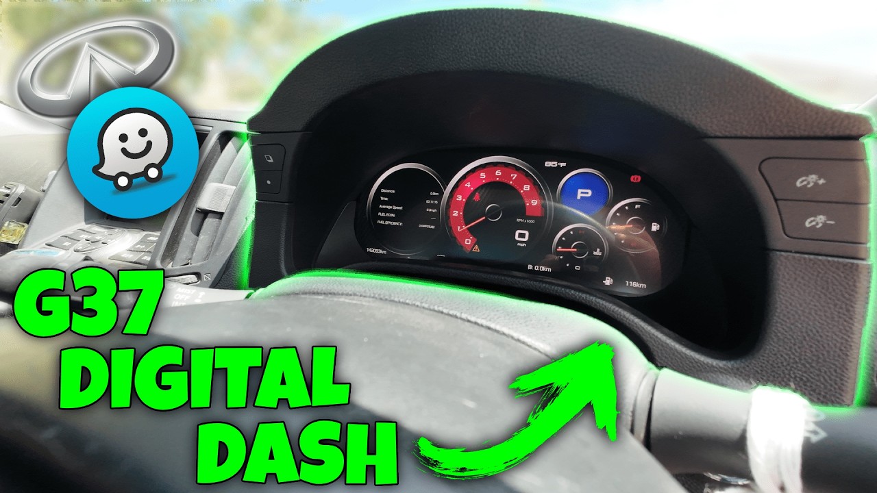 Infiniti G37 Digital Dash Speedo Cluster Upgrade With Apple CarPlay!