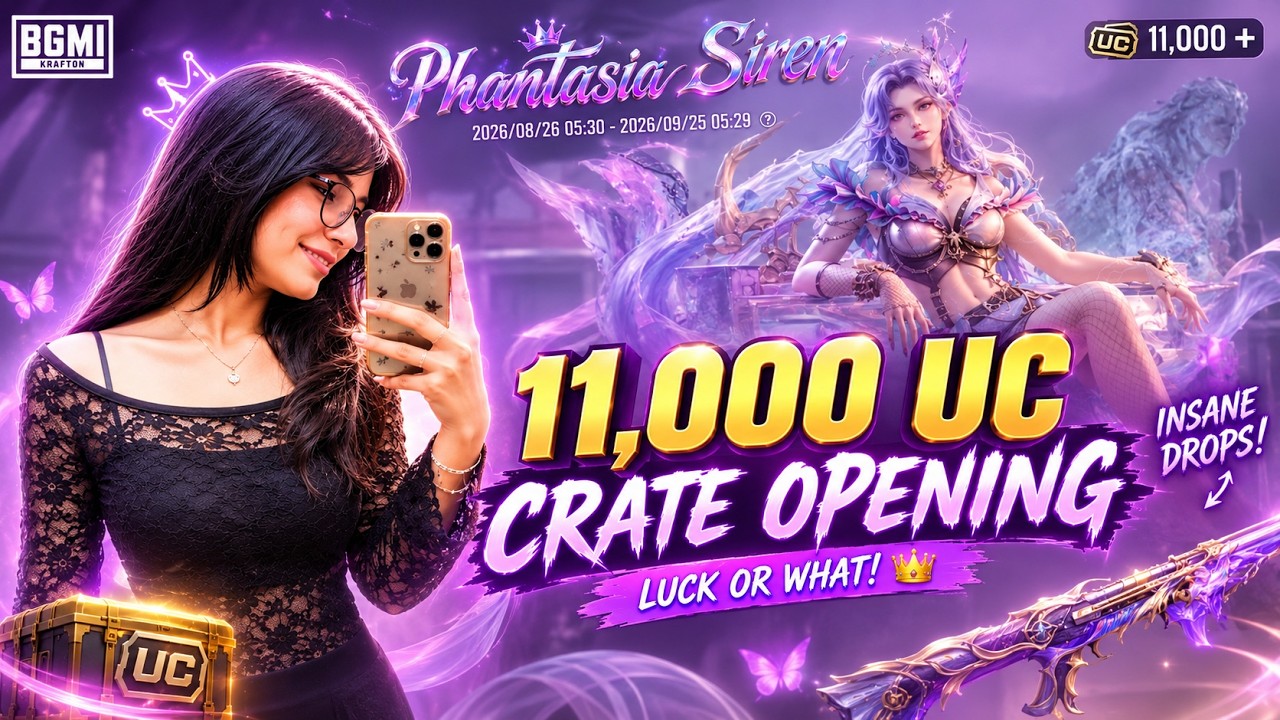 PHANTASIA SIREN ULTIMATE SET ❤️| BGMI CRATE OPENING@SIYAAISLIVE #bgmi #crateopening #pubg