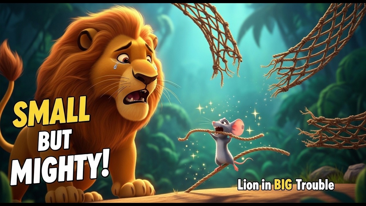 The Lion and the Mouse | Bedtime Story with Moral