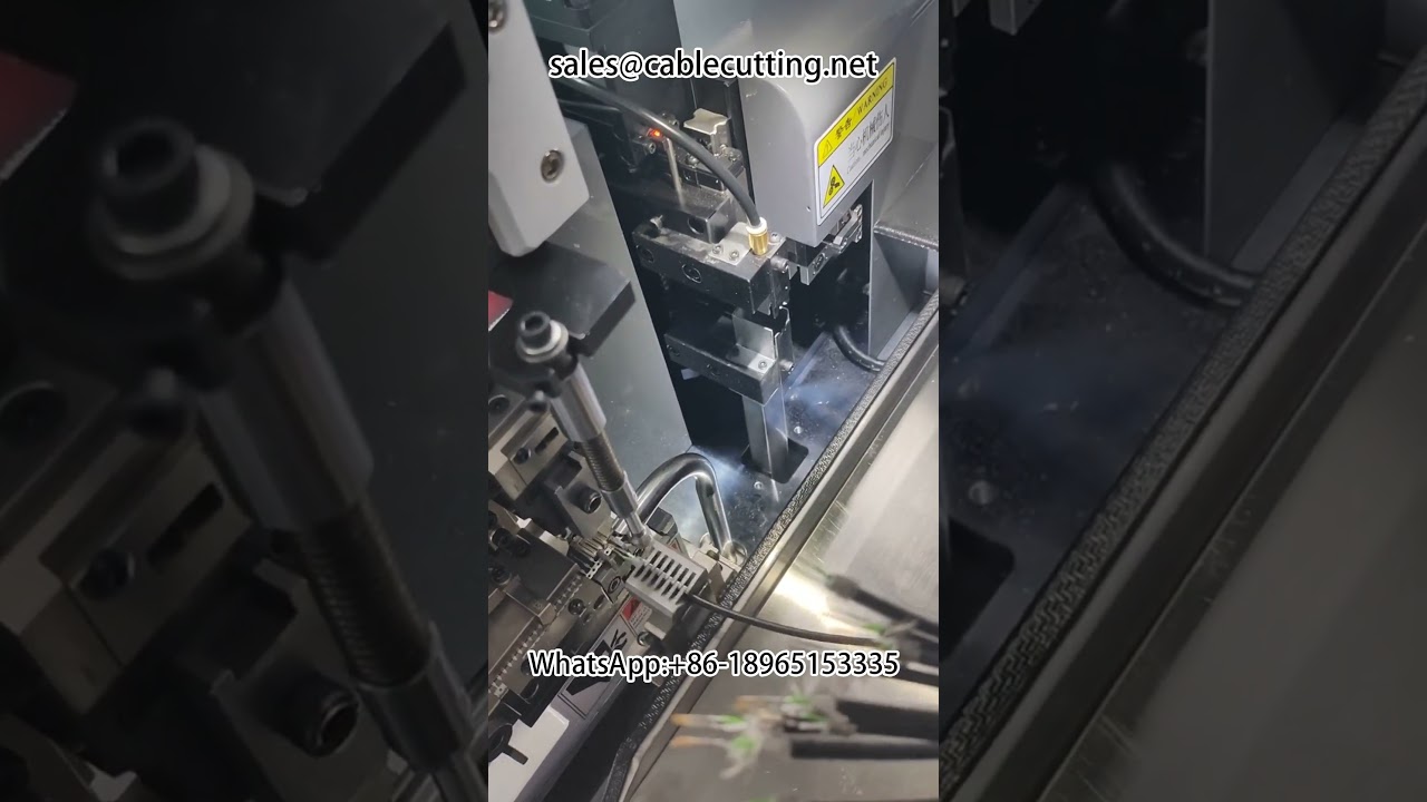 Ultra short wire stripping and beating machine 