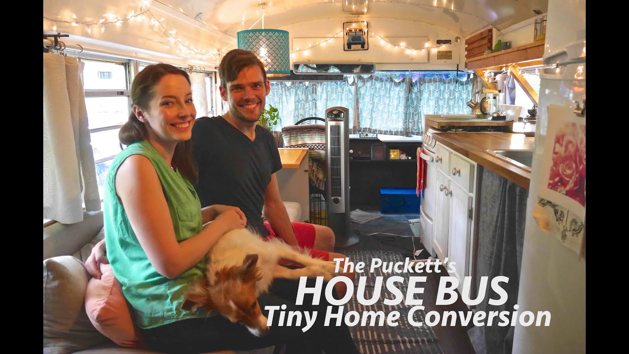 Gorgeous Tiny House Bus Conversion- Full Tour w/The Puckett's!