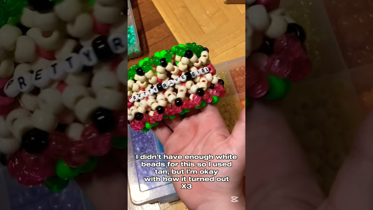 Making my first 3D x base!   &mdash;  #kandi #kandikid #rave #ravelry #scene #scenecore #emo #ponybeads