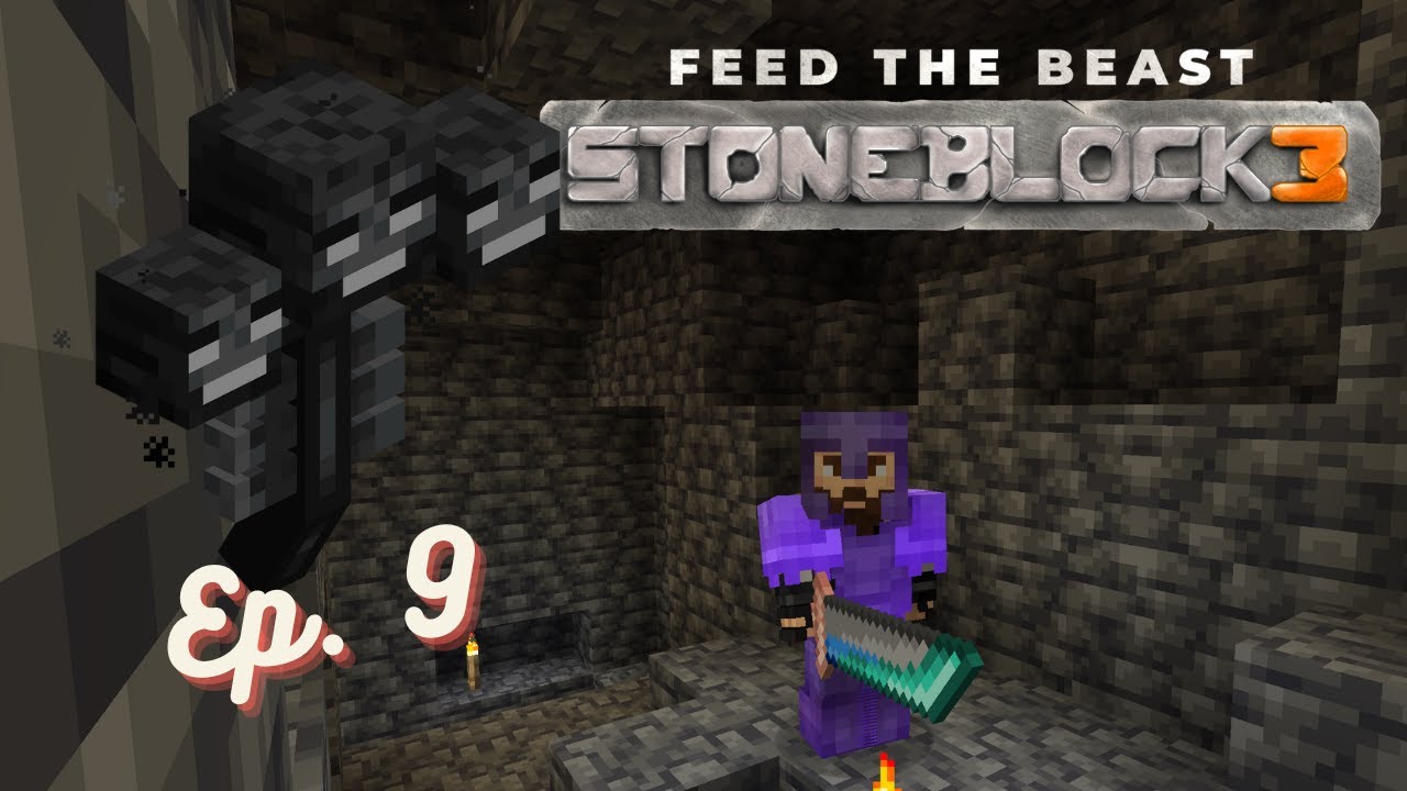 Minecraft: Stoneblock 3 Ep. 9 - Wither Fight!