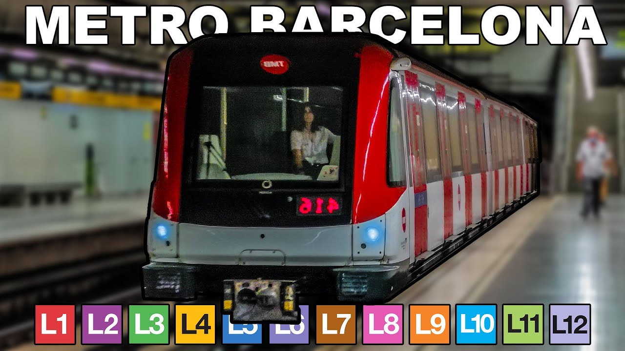 🇪🇸 All the Lines - Barcelona Metro / Todas las Lineas (2021) (4K)