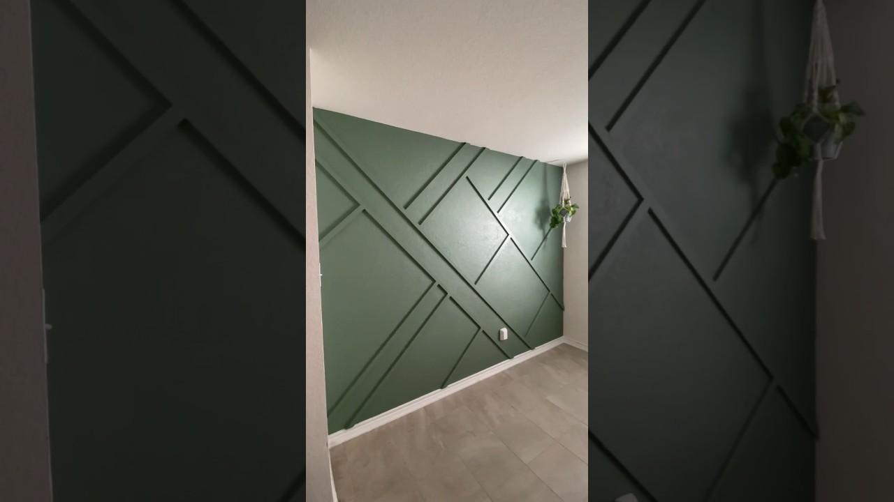 DIY accent wall on a budget. 