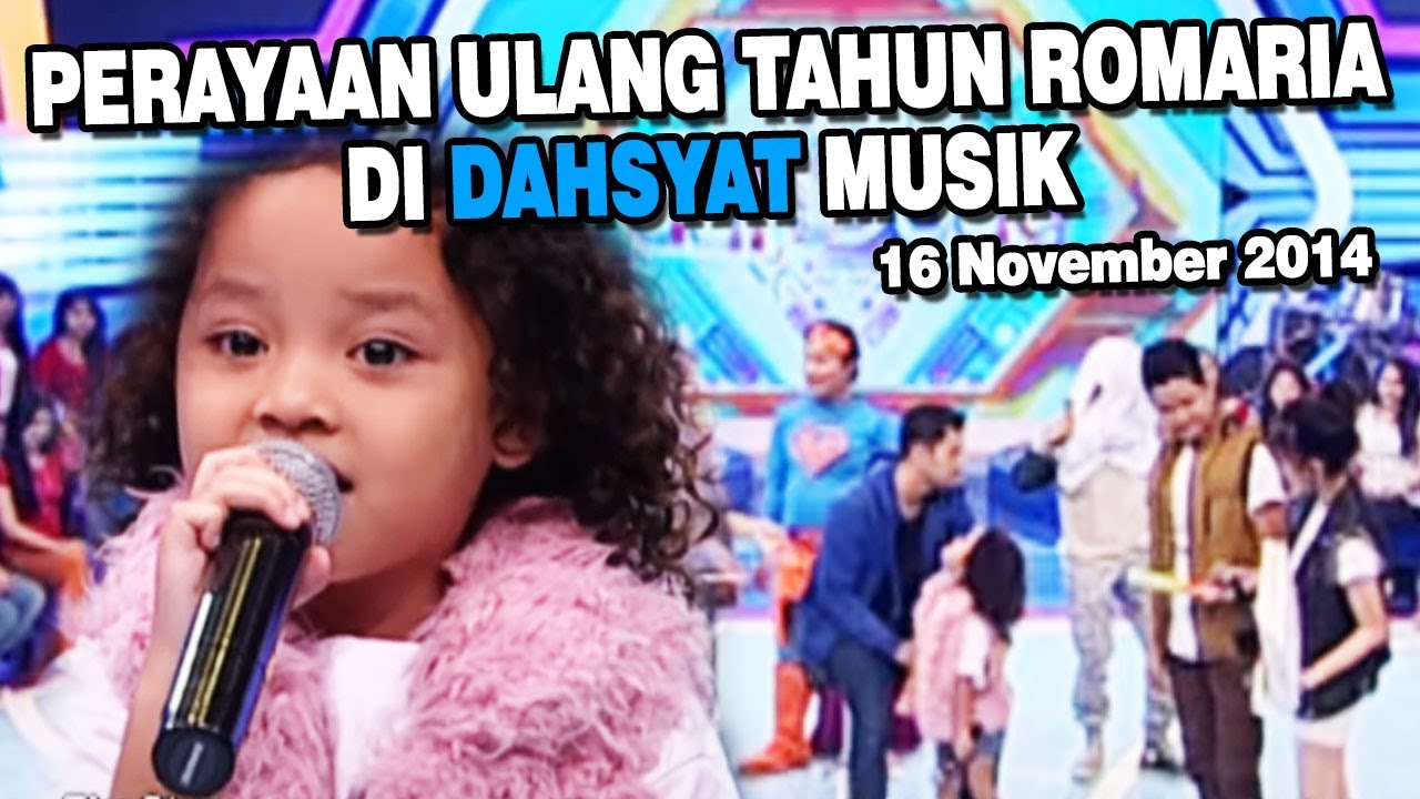 Perayaan Ulang Tahun Romaria di DahSyat Musik 16 November 2014