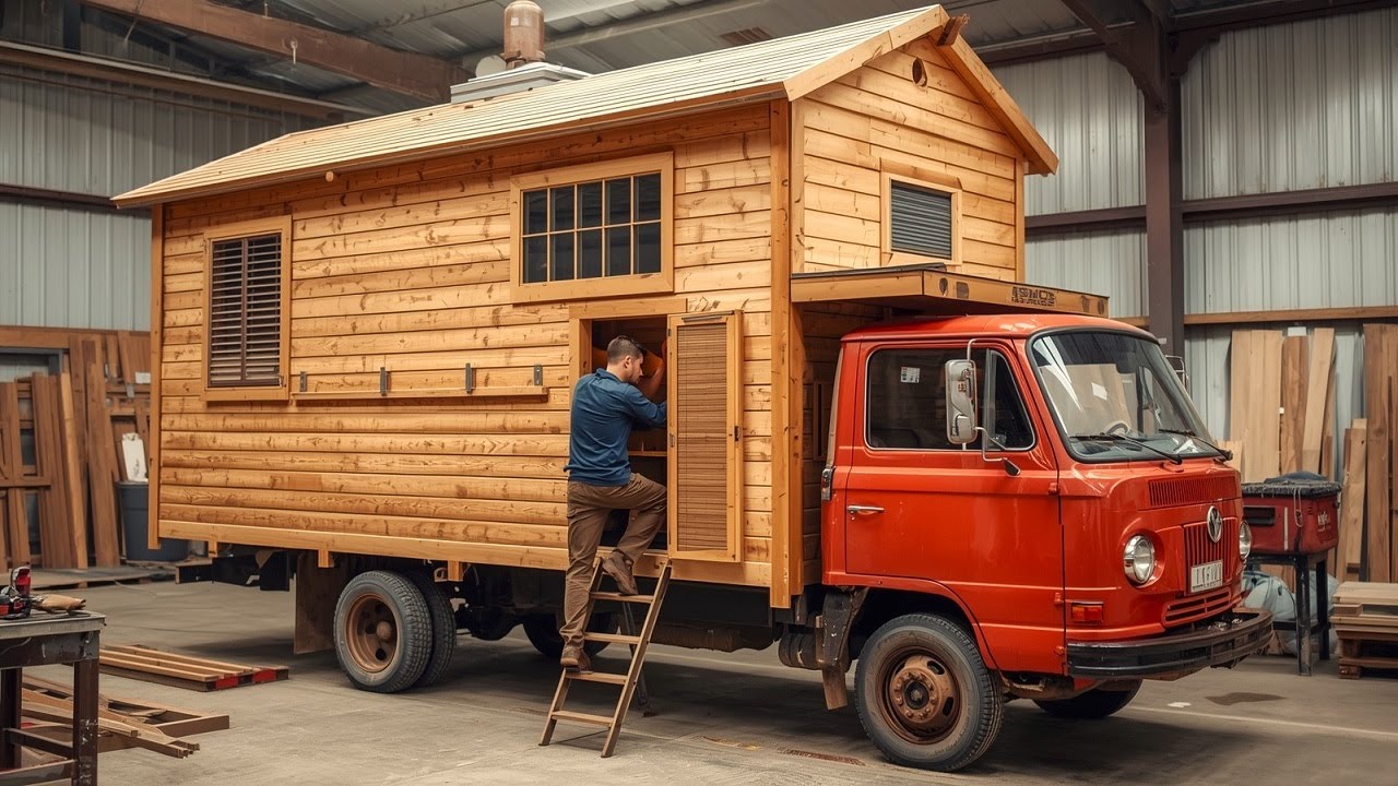 From Broken Truck to Dream Home: An Unbelievable Mobile House Transformation
