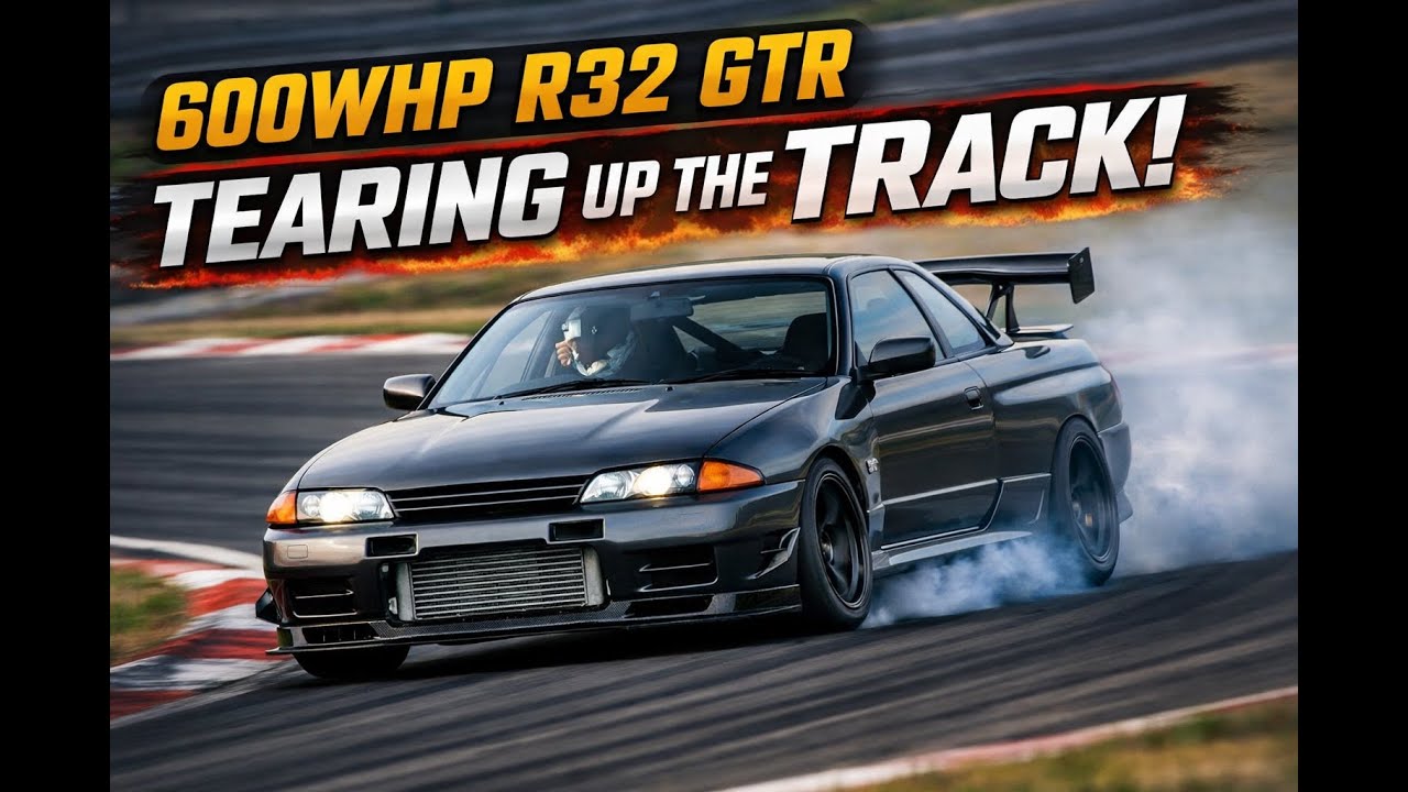 600WHP R32 GTR Skyline Spec ||  vs The Track (INSANE Grip) #NissanR32 #R32GTR #600WHP