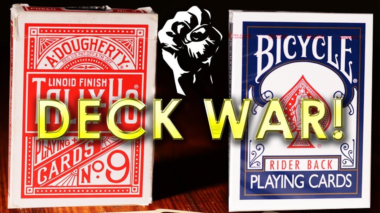 Deck War - Bicycle Rider Backs VS Tally-Ho Playing Cards