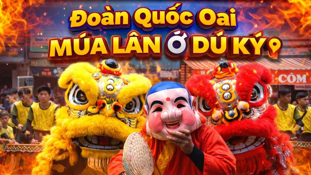 Đoàn Quốc Oai Múa Lân Chúc tết ở Cửa hàng Dũ Ký - Về Bình Dương xem múa Cù 2026